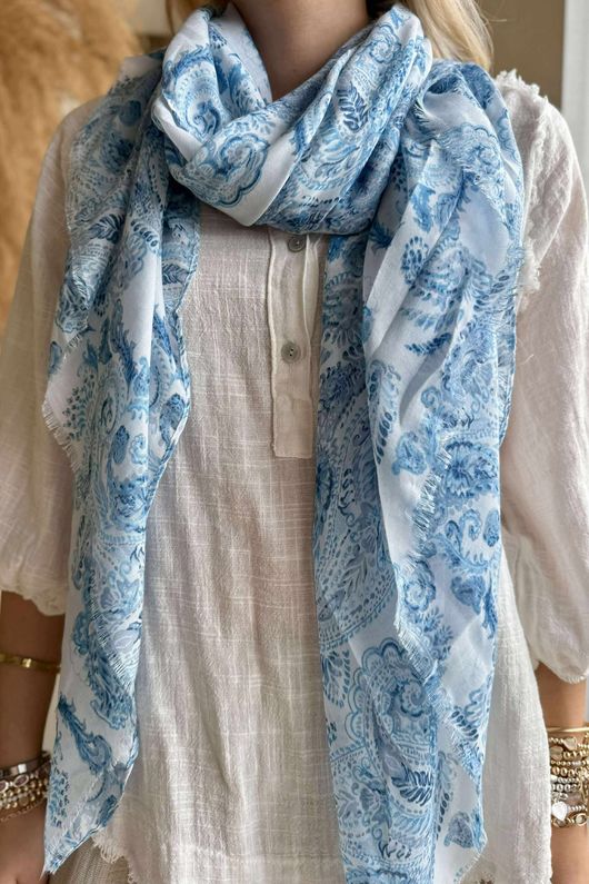 Laundry B Paisley Scarf Denim /10 =